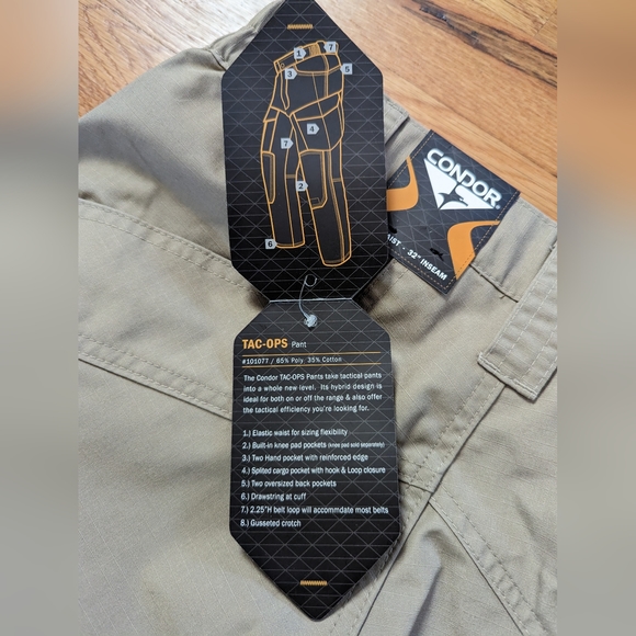 Condor "Tac Ops" Tactical Cargo Pants - Picture 4 of 5